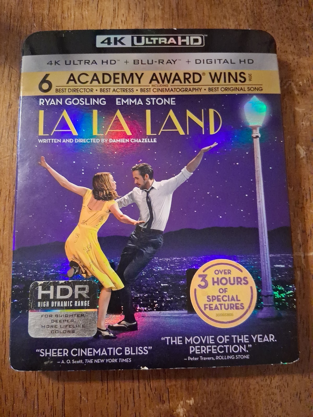 La La Land (4K Ultra HD, Blu-ray, 2016) w/Slipcover, Ryan Gosling, Emma Stone