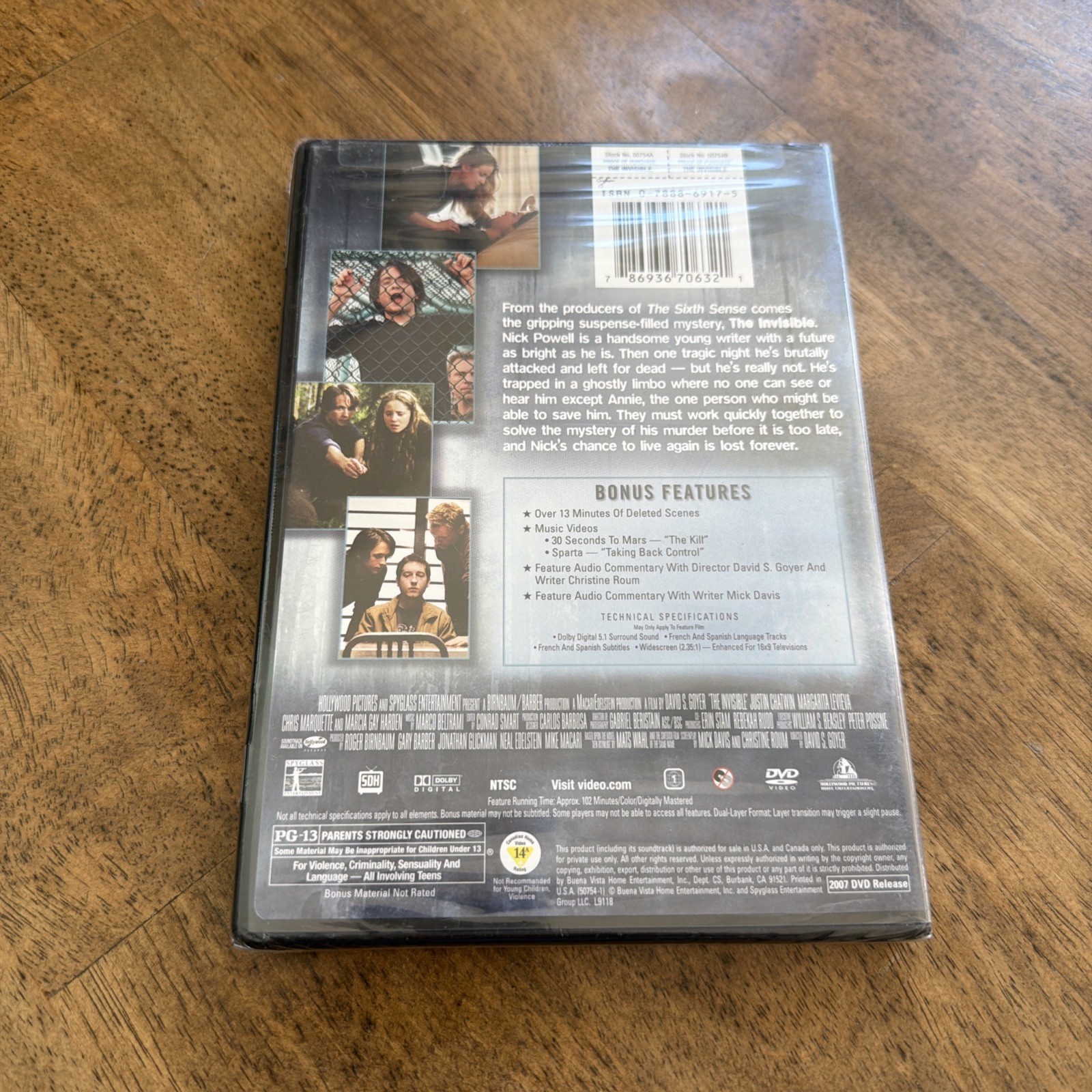 THE INVISIBLE – David S. Goyer DVD – NEW / SEALED – FREE SAME DAY SHIPPING