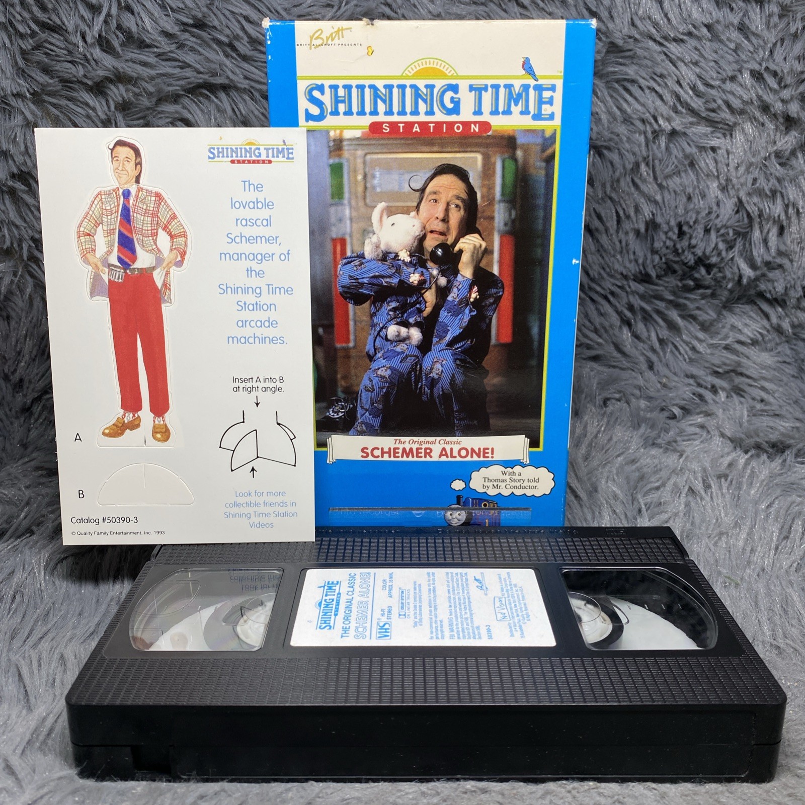Shining Time Station Schemer Alone Volume 2 VHS Tape George Carlin Thomas Engine