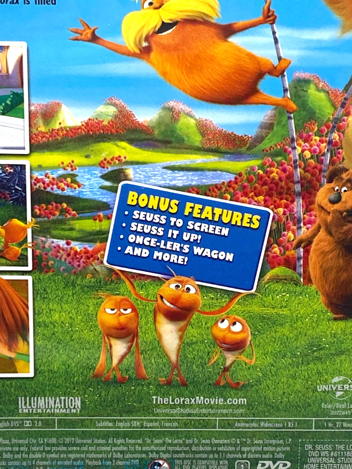 Dr. Seuss’ The Lorax (DVD, 2012) ~Very Good Danny DeVito