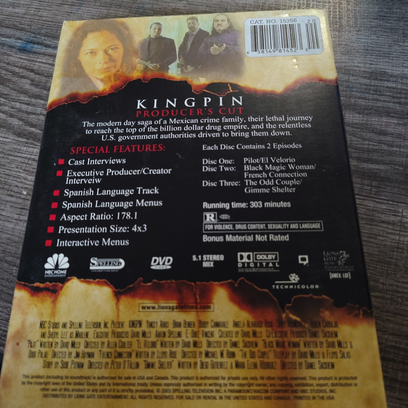 Kingpin (Producer’s Cut) DVD