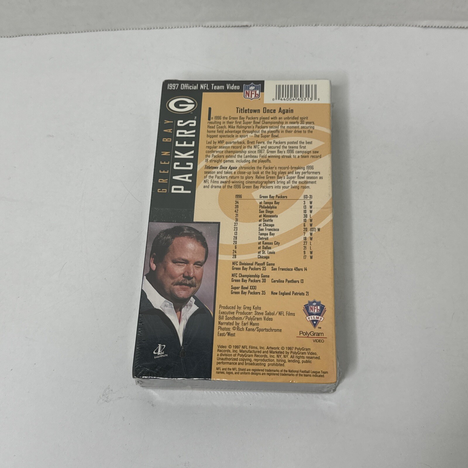 Green Bay Packers 1997 Official NFL Team Video VHS Yearbook New Sealed FAVRE