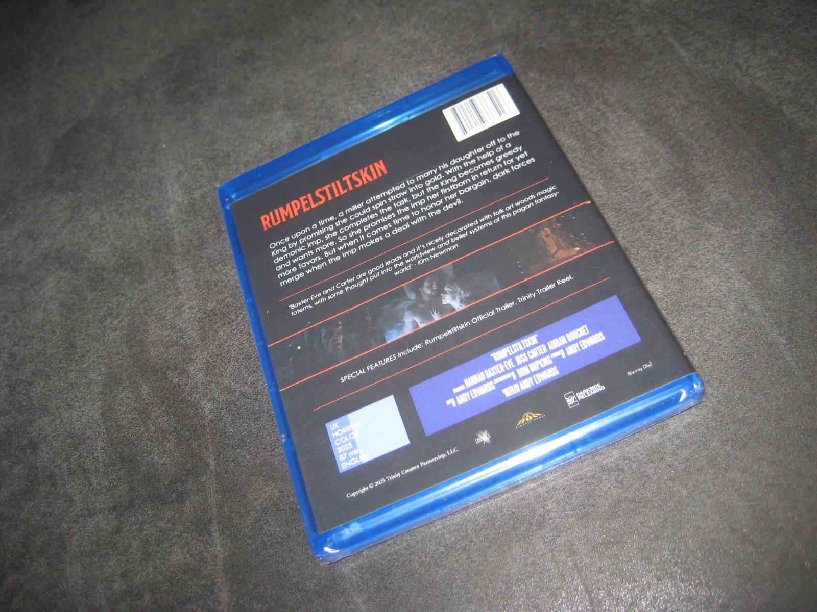 RUMPELSTILTSKIN (BLU-RAY 2025) BRAND NEW – NOT RATED – WIDESCREEN – HORROR