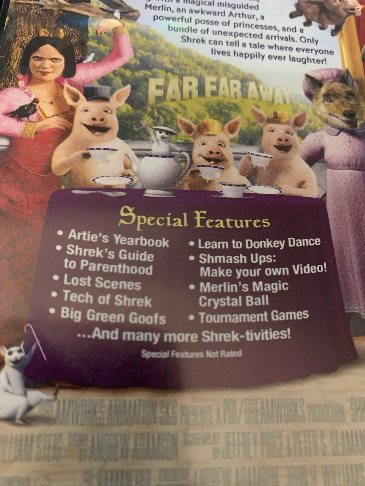 Shrek the Third DVD Movie Dreamworks Tested Works Widescreen Physical Media