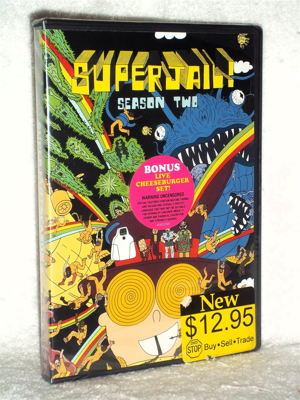 Superjail! Season Two 2 (DVD, 2012) animated adult swim comedy David Wain OOP