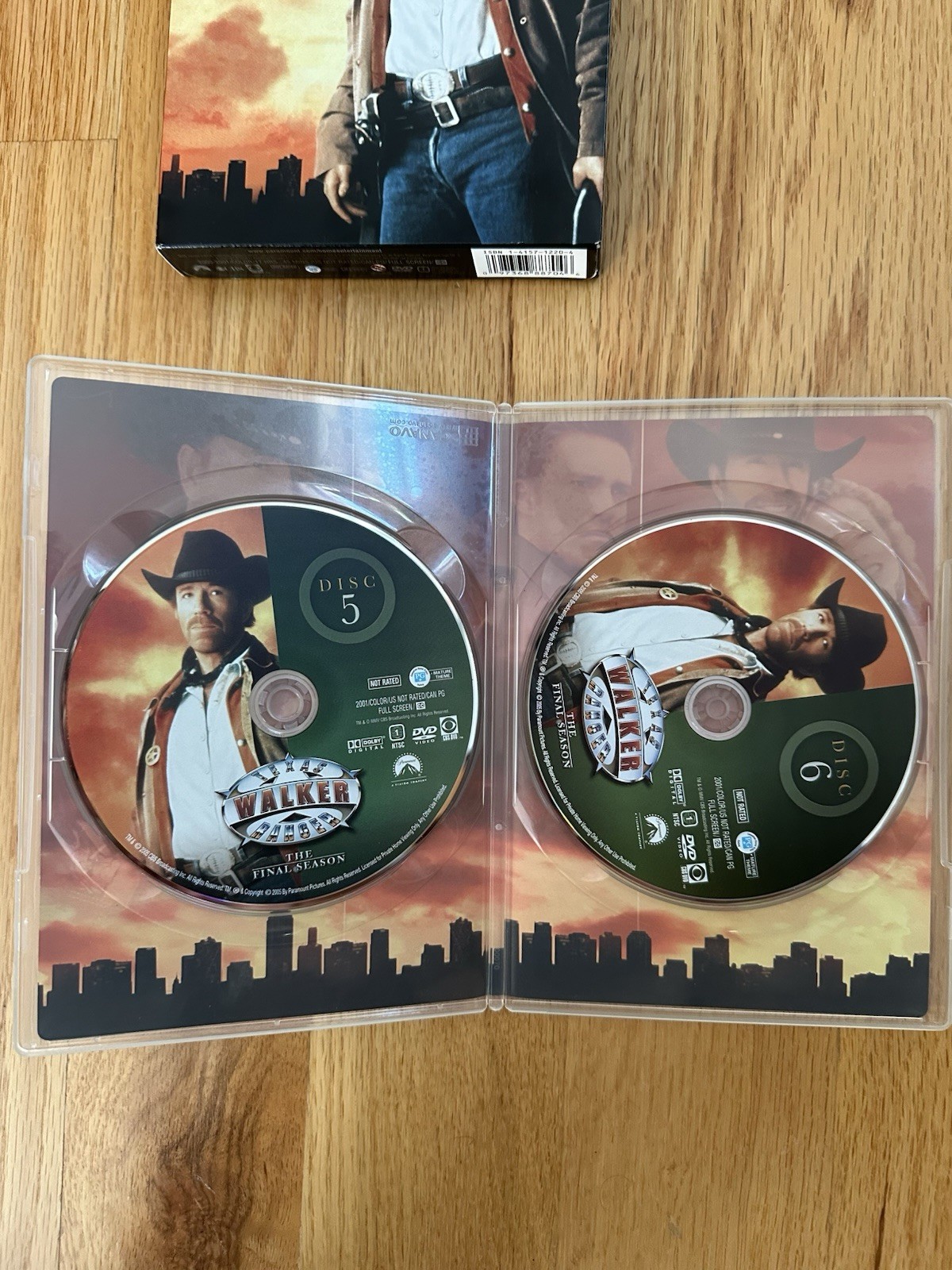 WALKER TEXAS RANGER The Final Season 6 DVD Set CHUCK NORRIS Very Good