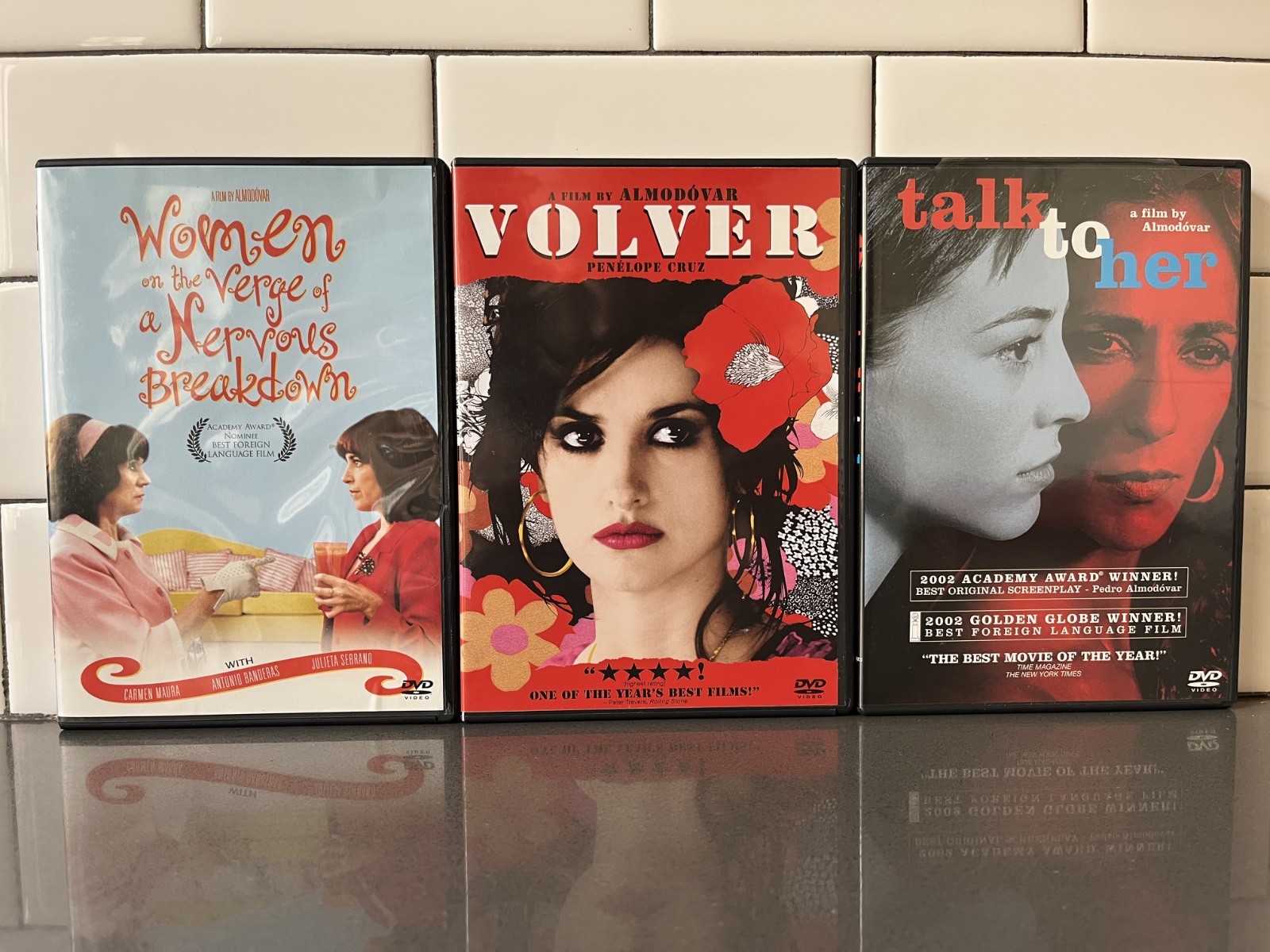 Pedro Almodóvar Collection 1988-2006 Penélope Cruz Lot of 3 DVDs Spanish Films