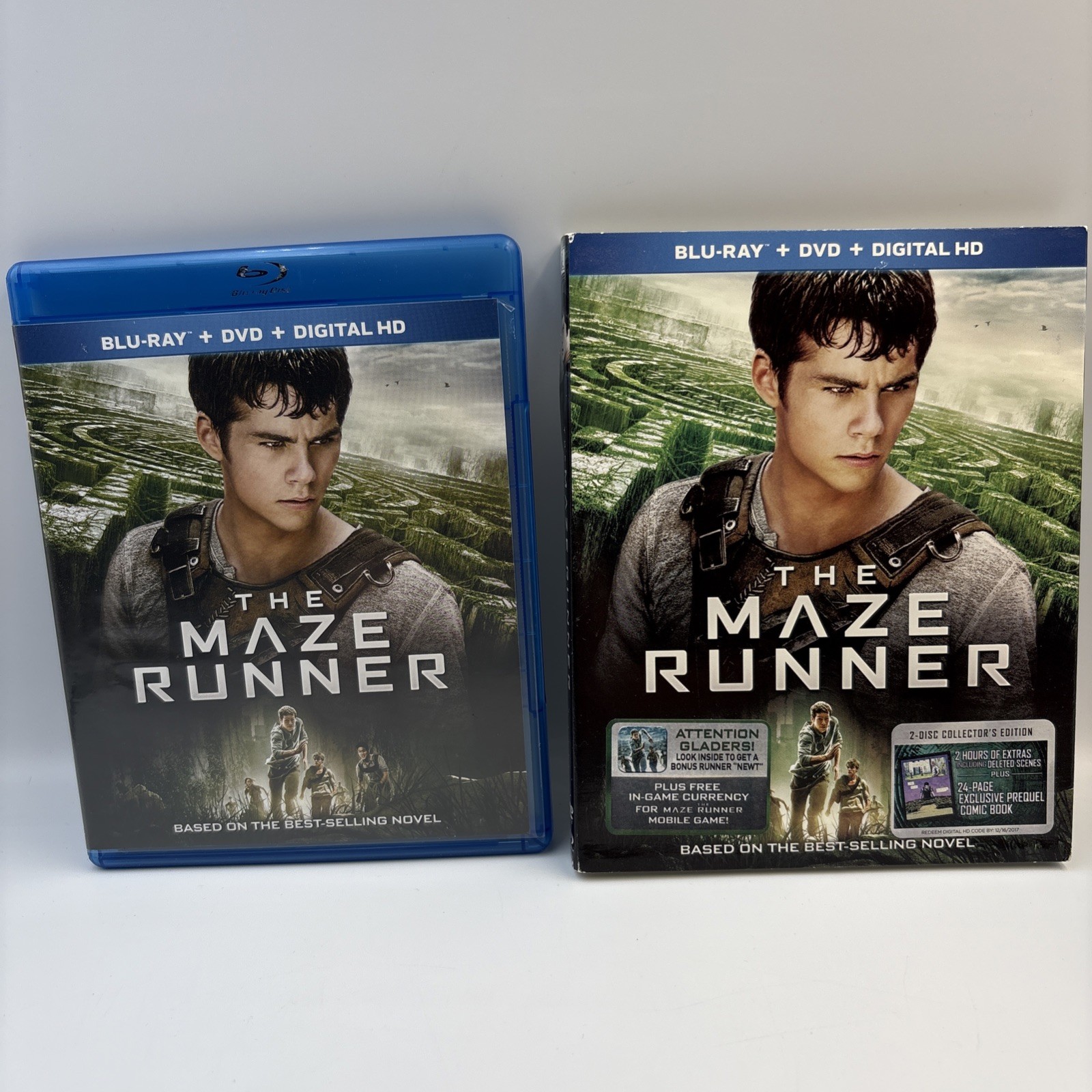 The Maze Runner Blu-ray 2014 Slipcover Comic Book Included Sci-Fi Action VG