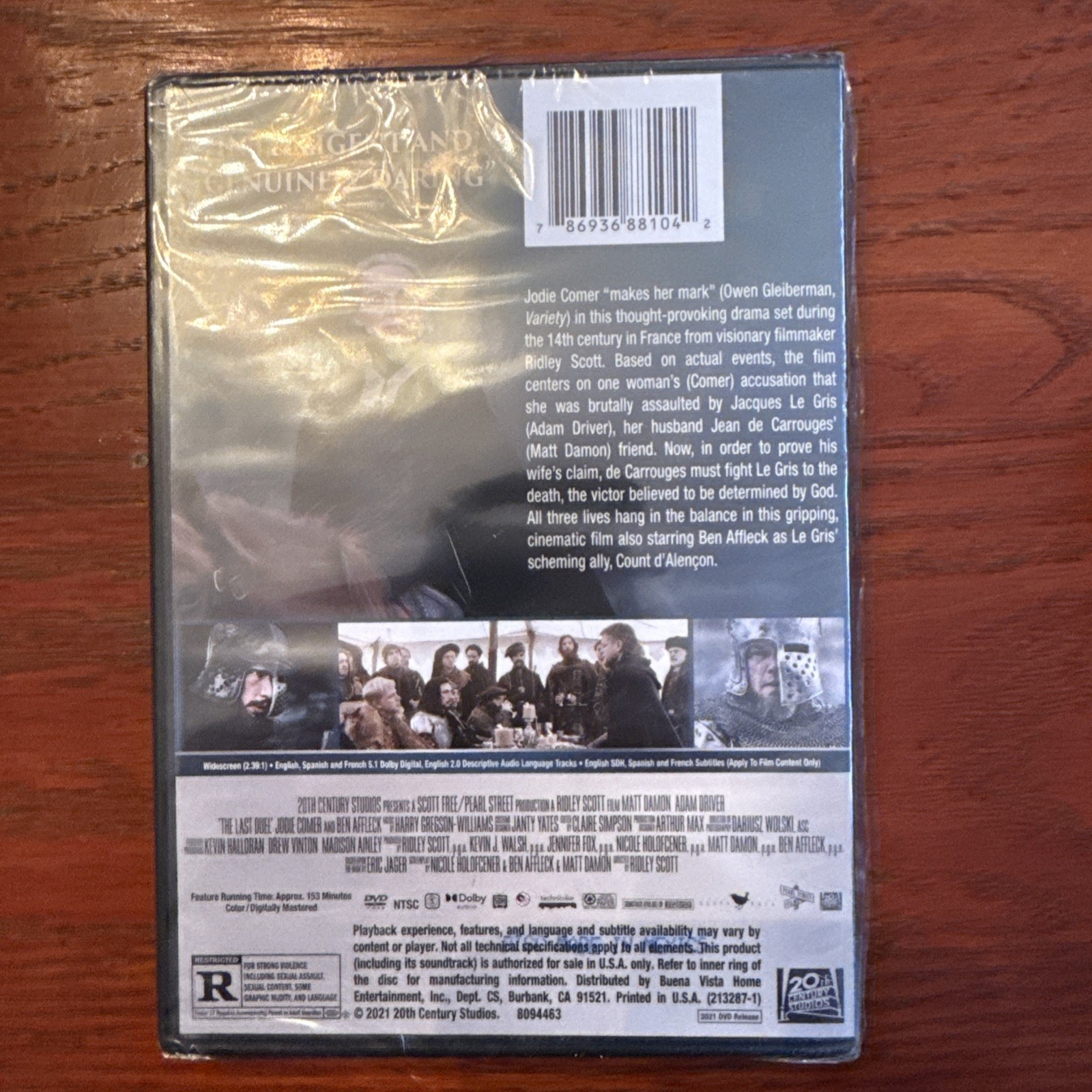The Last Duel (DVD, 2021)