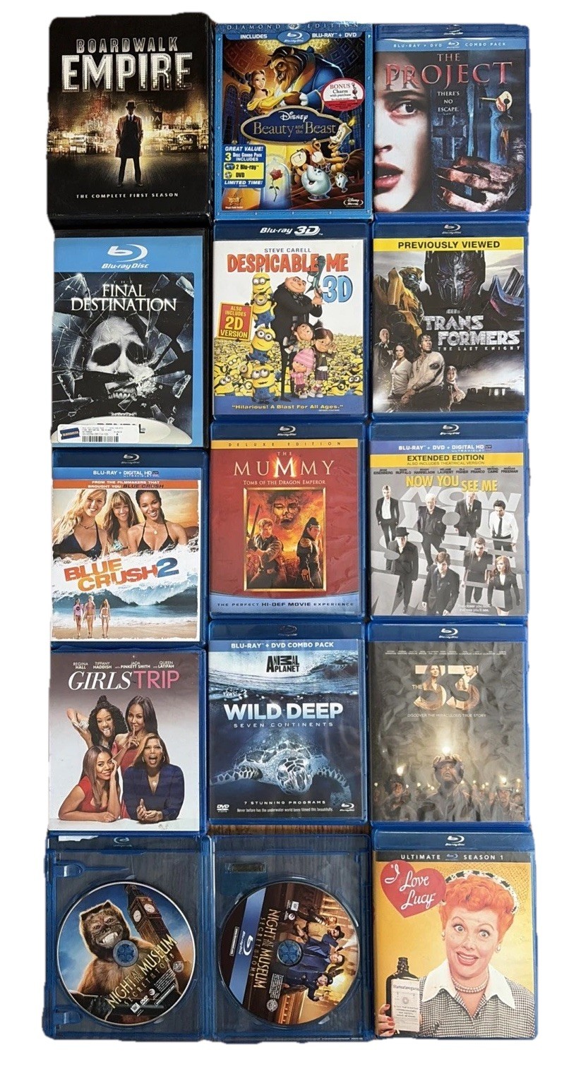 14 Blu Ray Movies Lot #1 Assorted Horror Comedy Drama Family Sci-Fi TV Shows