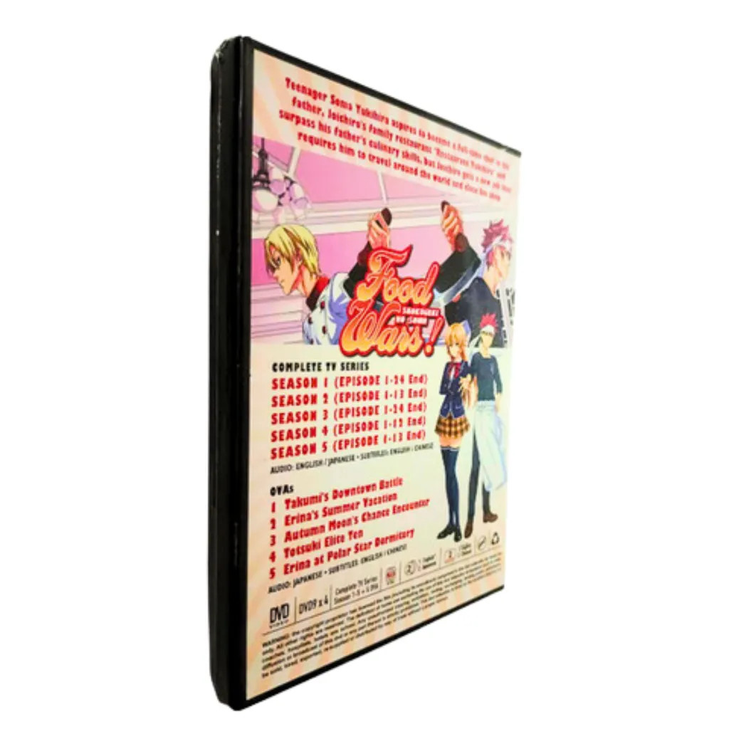 Anime DVD Food Wars! Shokugeki No Soma Season 1+2+3+4+5 (1-86 End)+5 OVA English