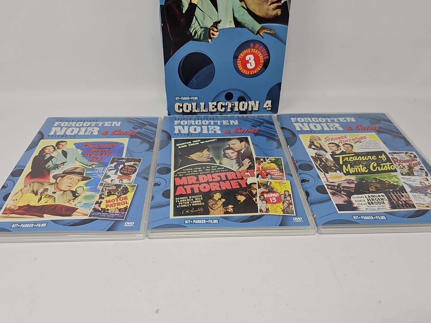 Forgotten Noir & Crime: Collection 4 / 3 Triple Features (9 Movies)