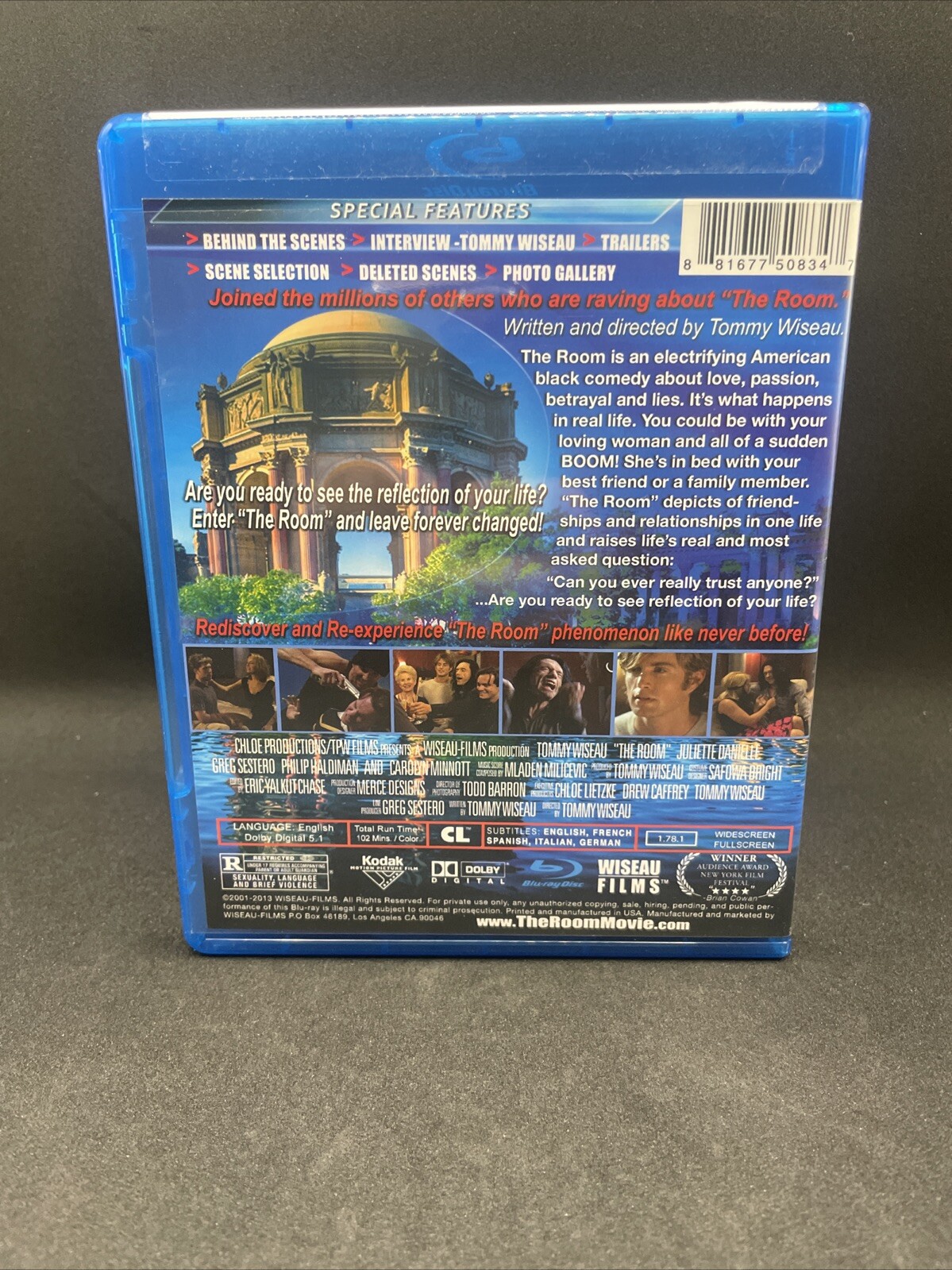 Autographed By Tommy Wisesu! The Room 2001 Bluray Film Cult Classic Greg Sestero