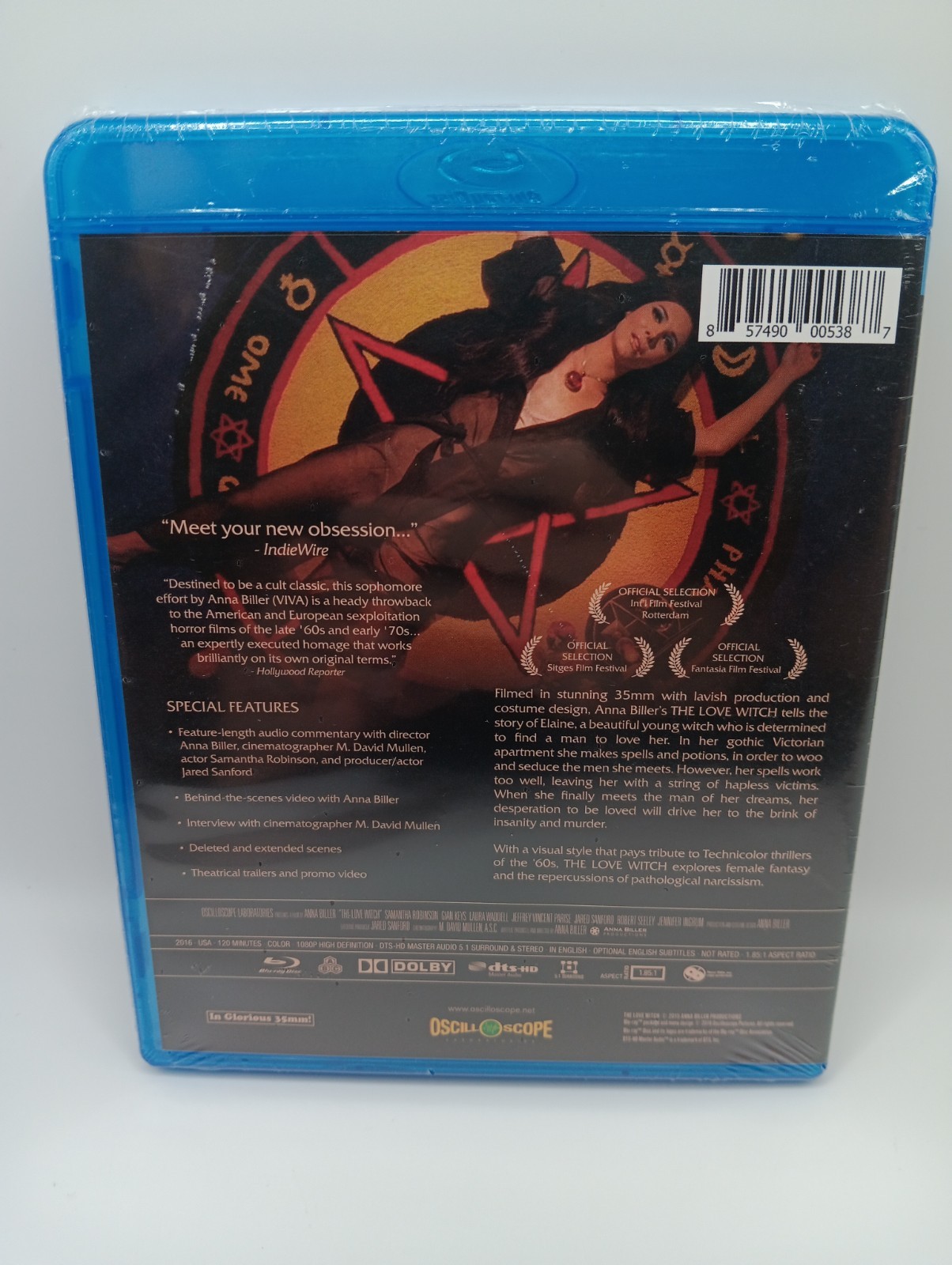 The Love Witch Blu-ray 2016 Anna Biller Occult Horror Film Sealed Brand New