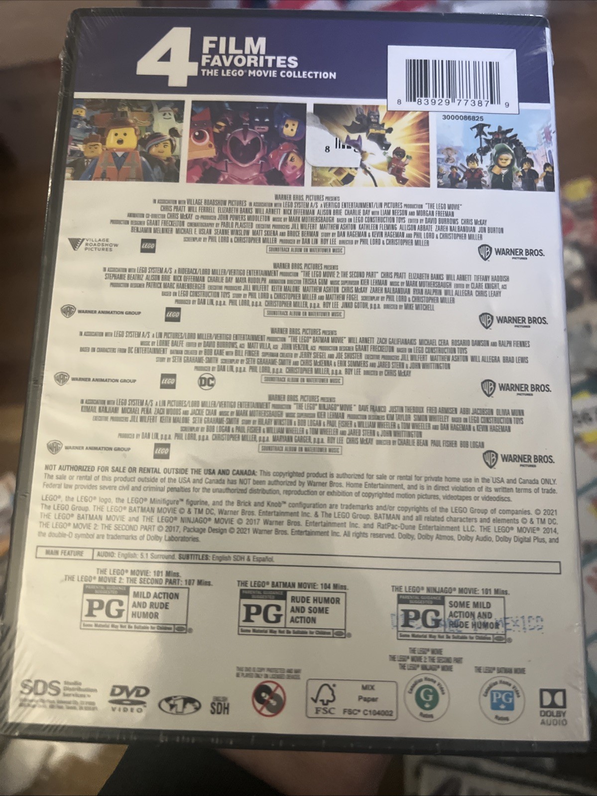 The Lego Movie, The Lego Batman Movie, The Lego Ninjago Movie, Lego Movie Part 2