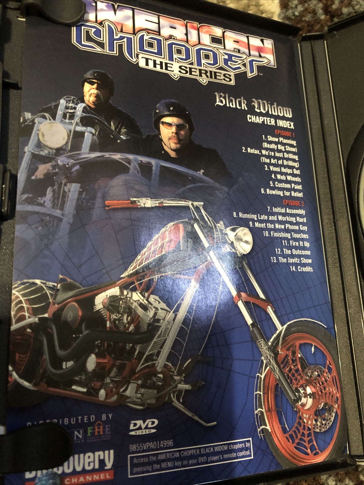 American Choppers: Black Widow (DVD, 2003) Discovery Channel. 92 Minutes.