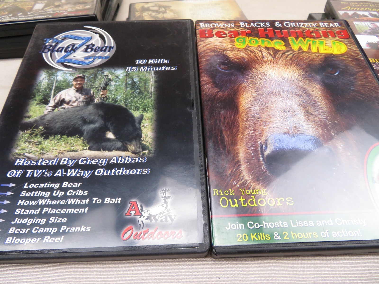 Bear Hunting DVD Lot Of 9 Black Brown Shockey Alaska Bow Bear’n Down