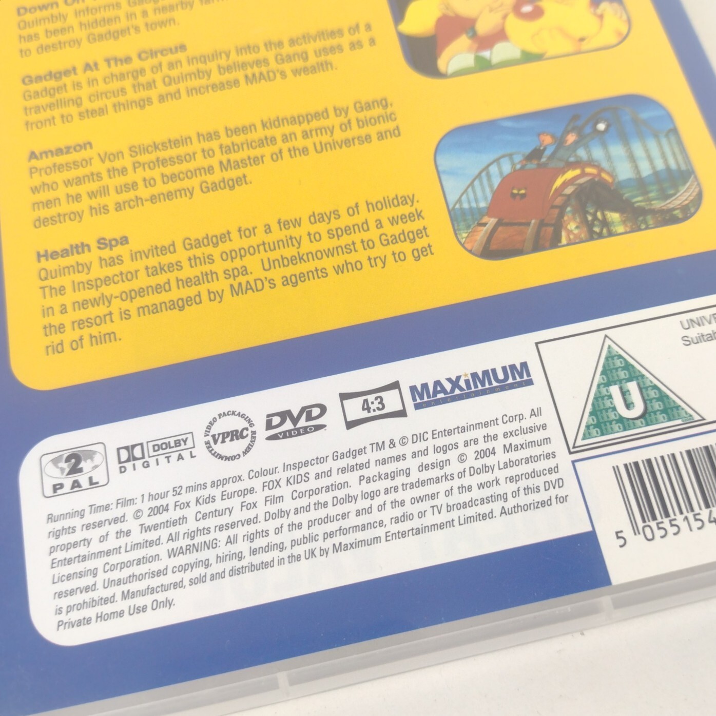 Inspector Gadget DVD’s Volume 1 (112mins) & All That Glitters (66mins) Region 2