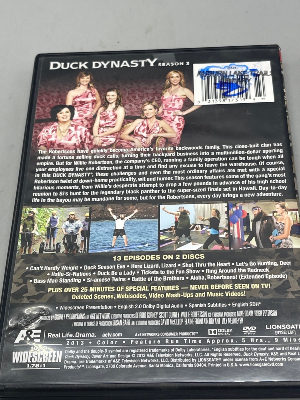 Duck Dynasty Season 3 DVD Widescreen 13 Episodes 2013 English 5 Hrs 9 Mins READ