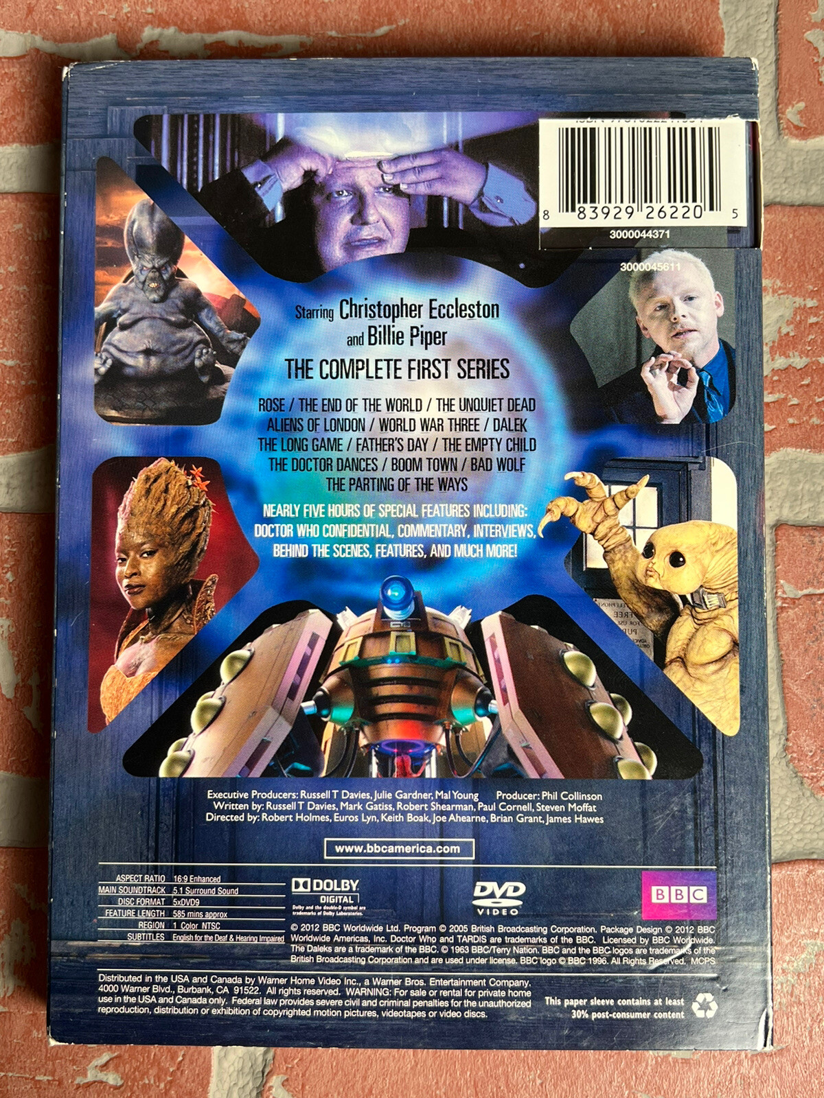 DOCTOR WHO THE COMPLETE FIRST 1 ONE SERIES DVD 5 DISC SET BBC VIDEO – REGION 1