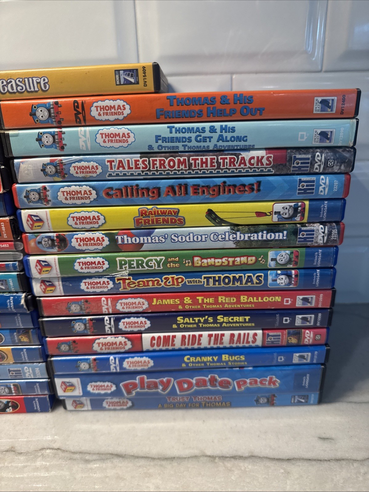 Thomas The Train & Friends DVD Lot of 31 Christmas Halloween Movies Preschool