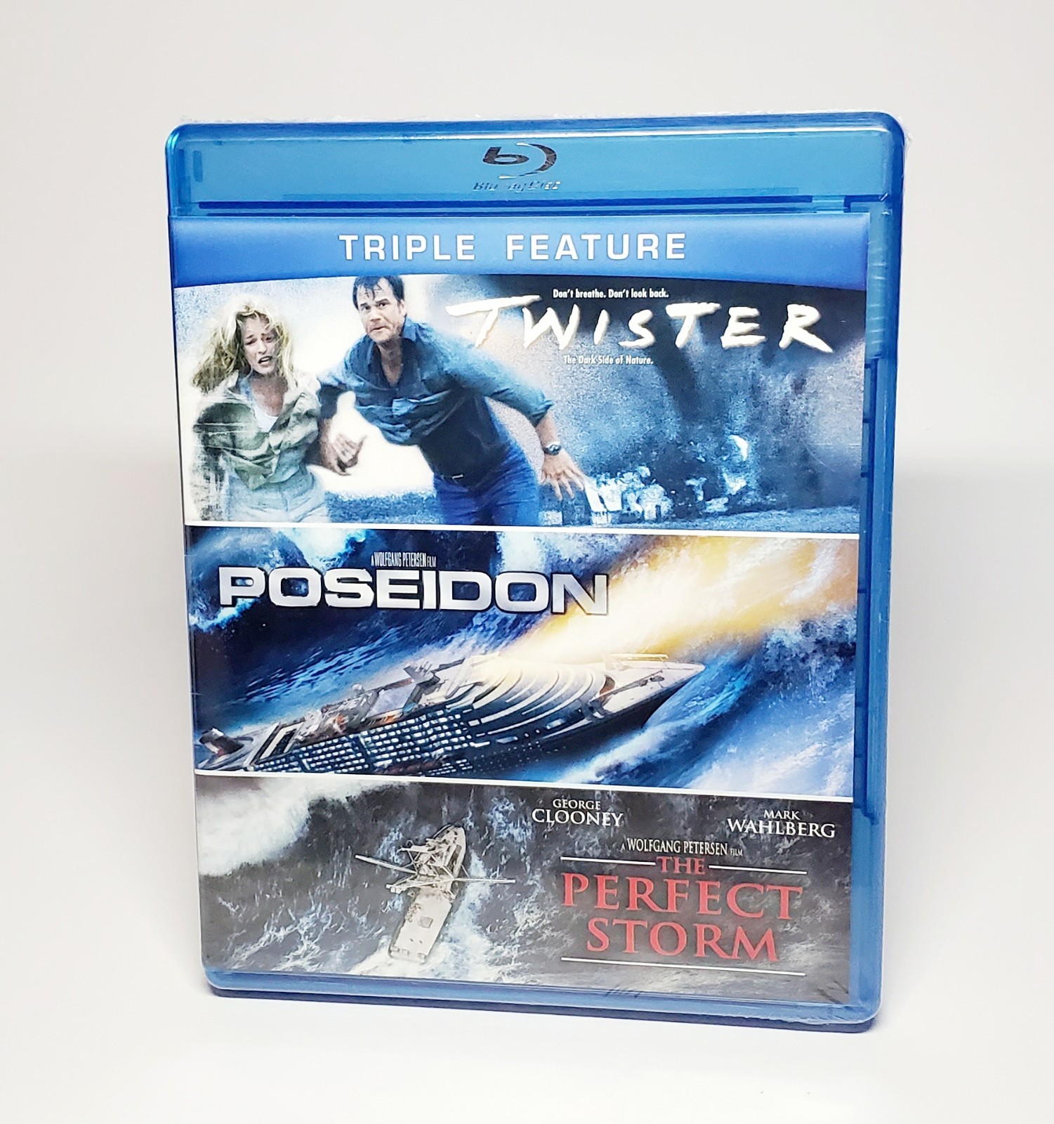 Twister Poseidon the Perfect Storm Triple Feature 3-Disc Blu-ray Set New Sealed