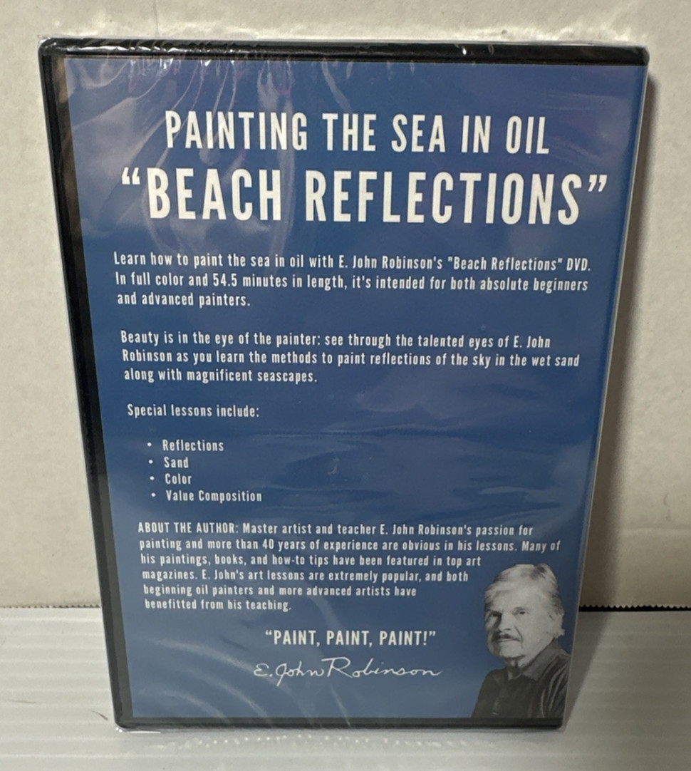 E John Robinson Painting The Sea In Oil 5 DVD Set NEW SEALED Art