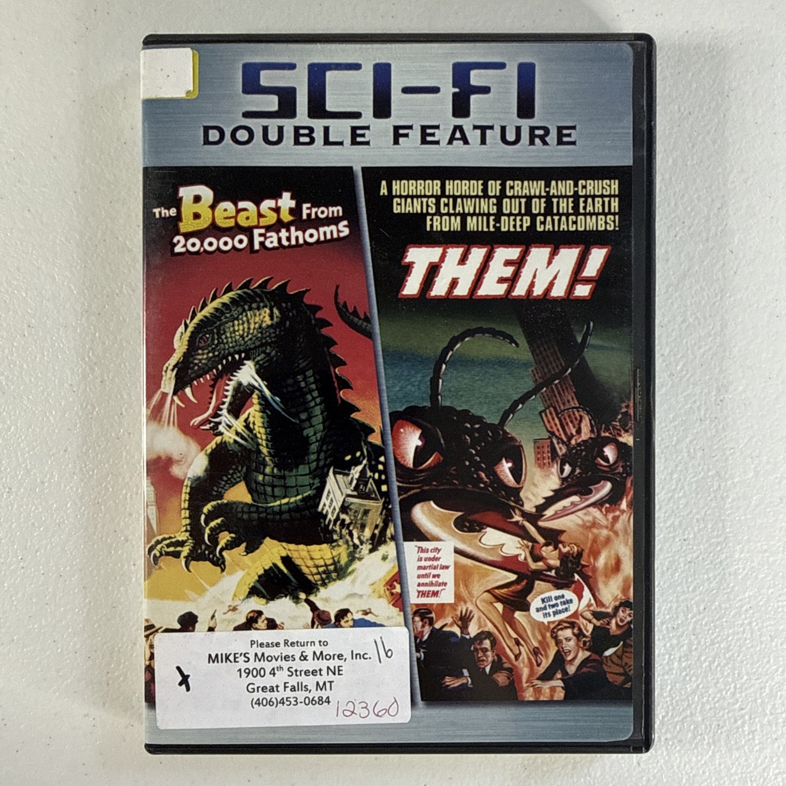 The Beast from 20000 Fathoms / Them! (DVD, 1954) – Free Shipping