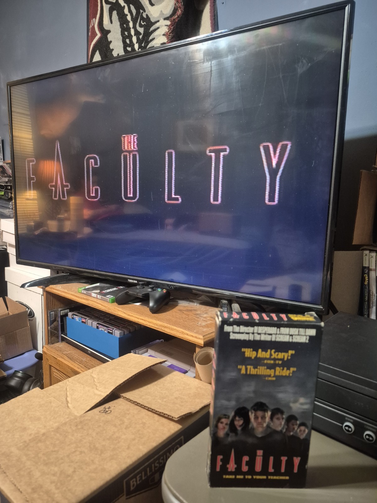 The Faculty VHS 1999 Josh Hartnett Elijah Wood Usher Horror Sci-Fi TESTED WORKIN