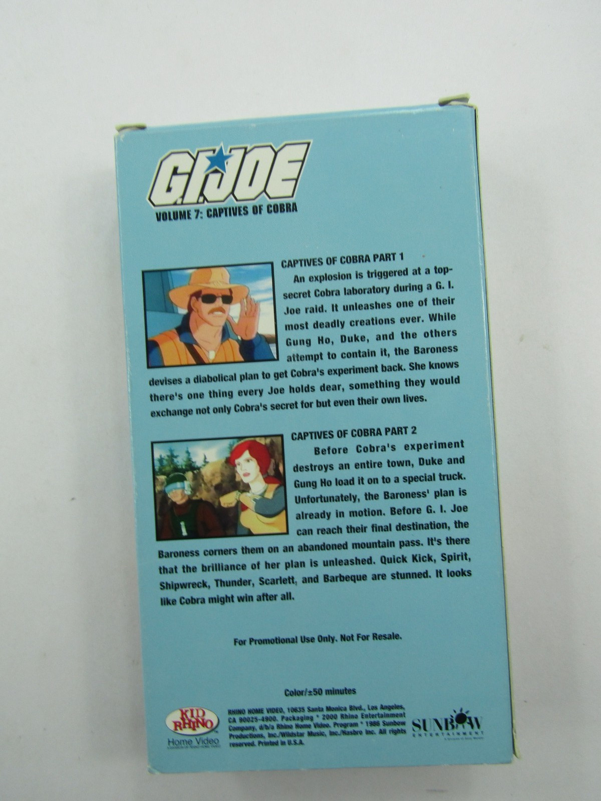 VTG GI Joe Volume 7: Captives of Cobra VHS Kid Rhino Home Video Animated Kids