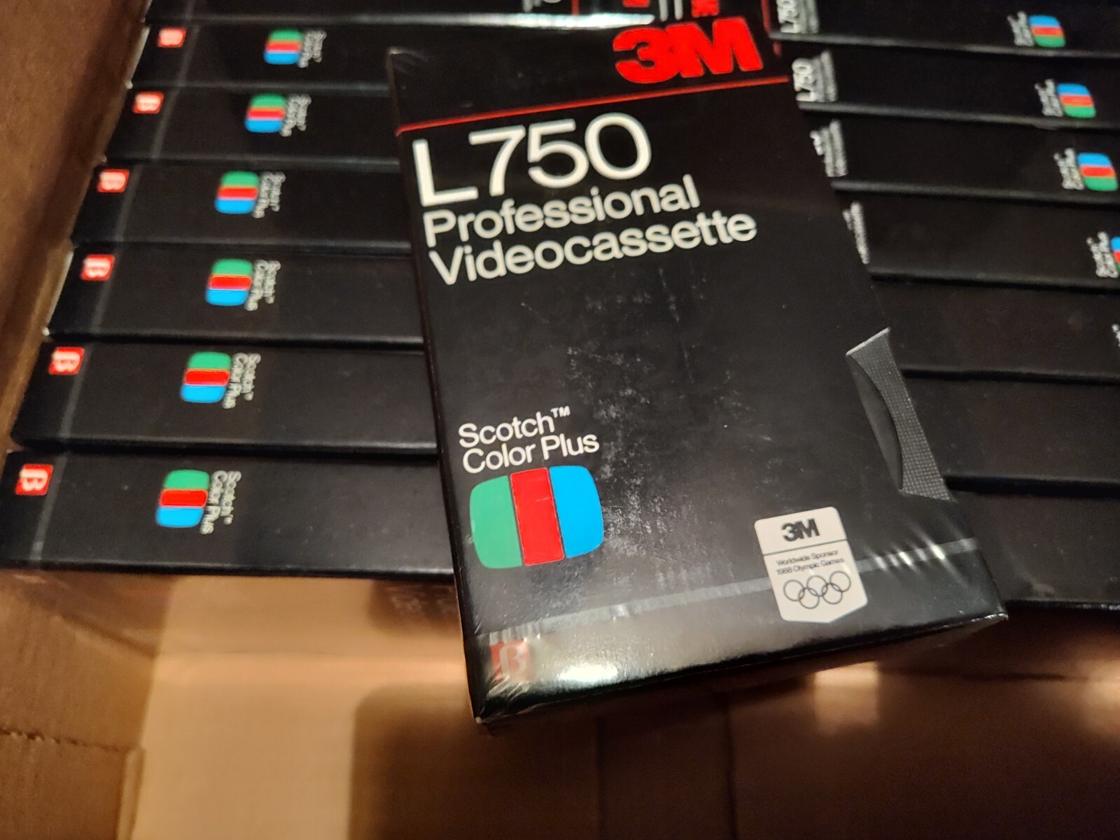 Case Lot of 20 SEALED! Vtg Scotch 3M L750 Betamax Videocassette Color Plus Tapes