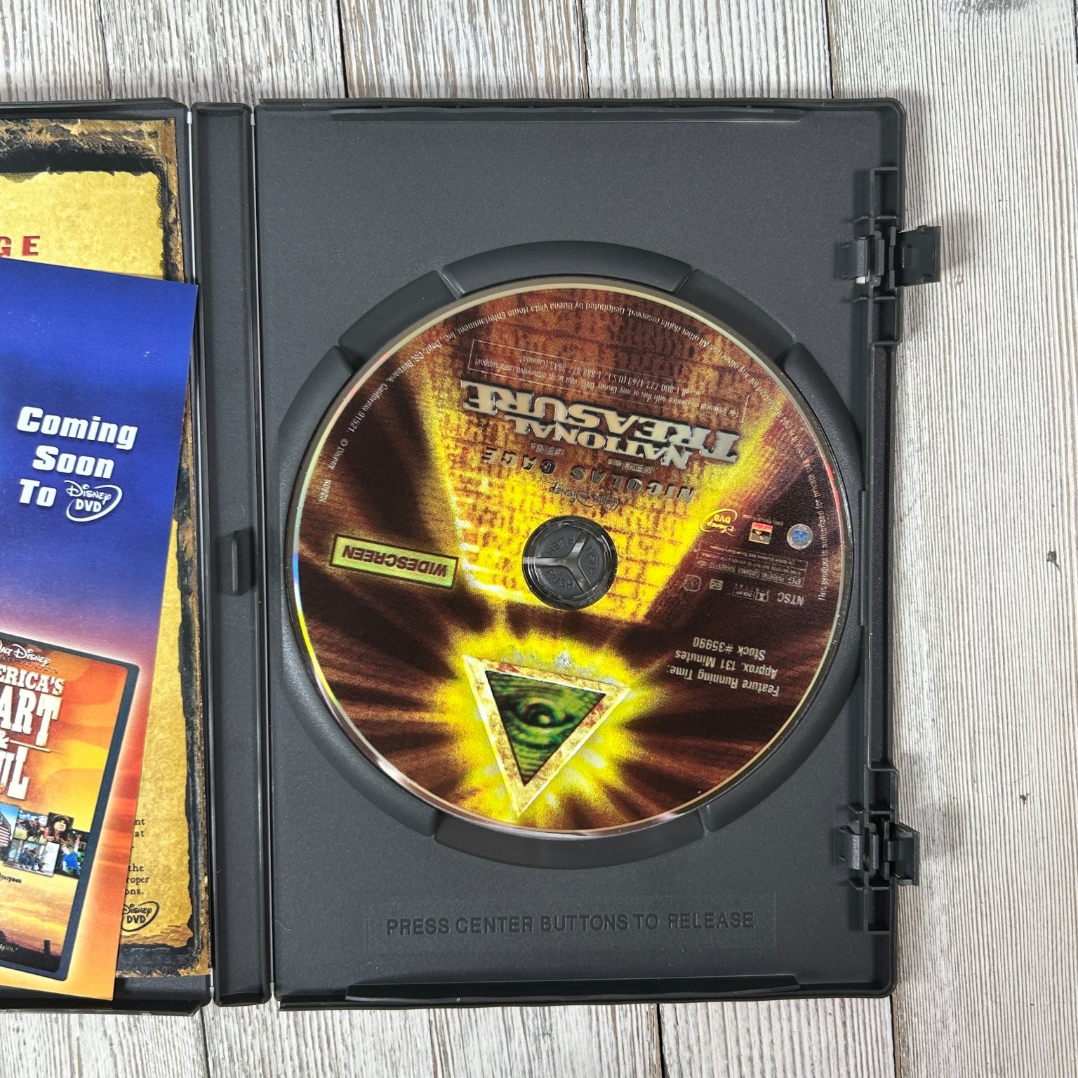 National Treasure DVD 2005 Widescreen Nicolas Cage Jon Turteltaub