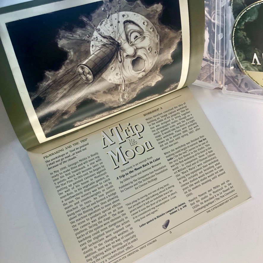 A TRIP TO THE MOON Georges Melies 2-Disc Set Original 1902 Color Limited Edition