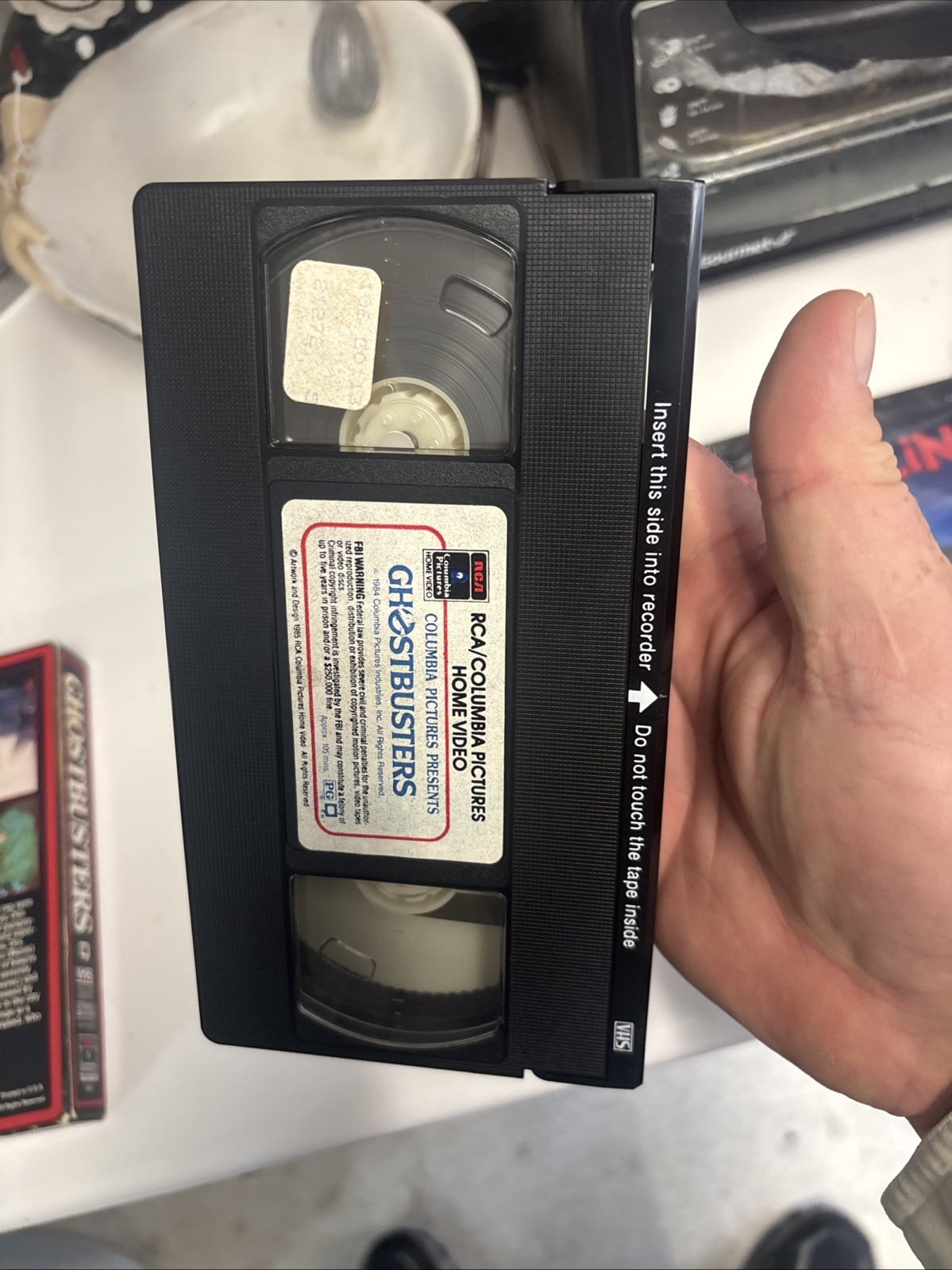 Ghostbusters VHS Side Load With Proof Of Purchase