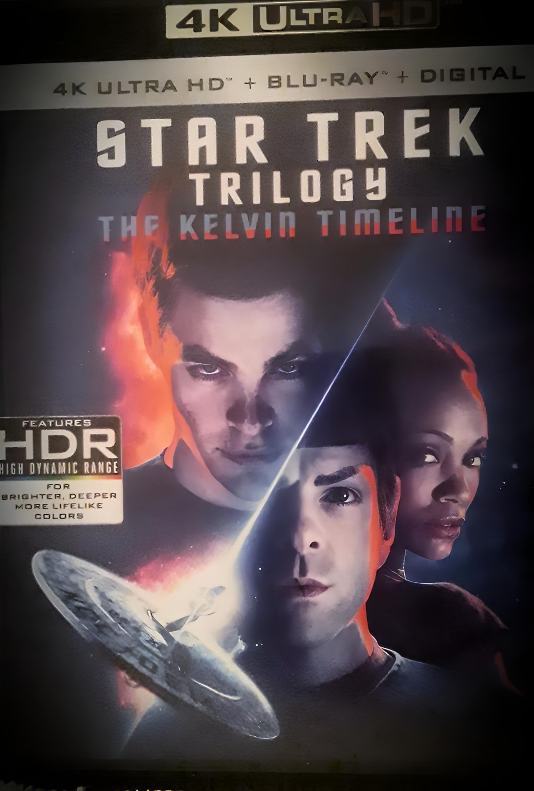 STAR TREK KELVIN TIMELINE TRILOGY. 4K ULTRA BLU RAY PREOWNED EXCELLENT CONDITION