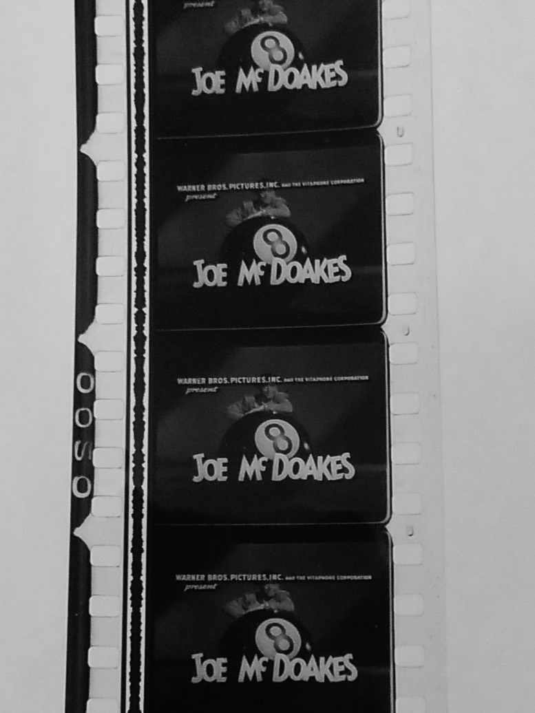 35mm Film – So Your Wife wants to Work 1956 Joe McDoakes Comedy Warner Brothers
