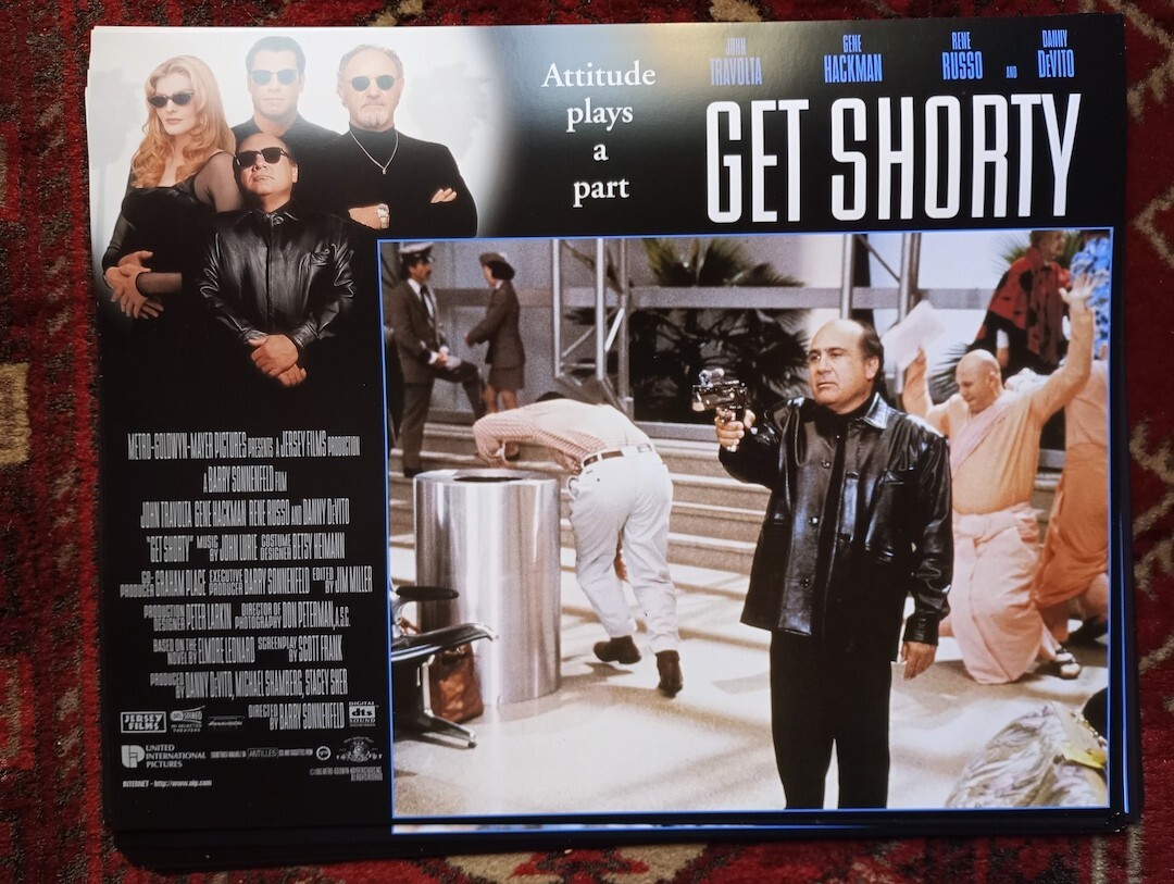 Get Shorty 1995 – Danny Devito – Elmore Leonard – Lobby Card – 35.5 x 28cm aprx