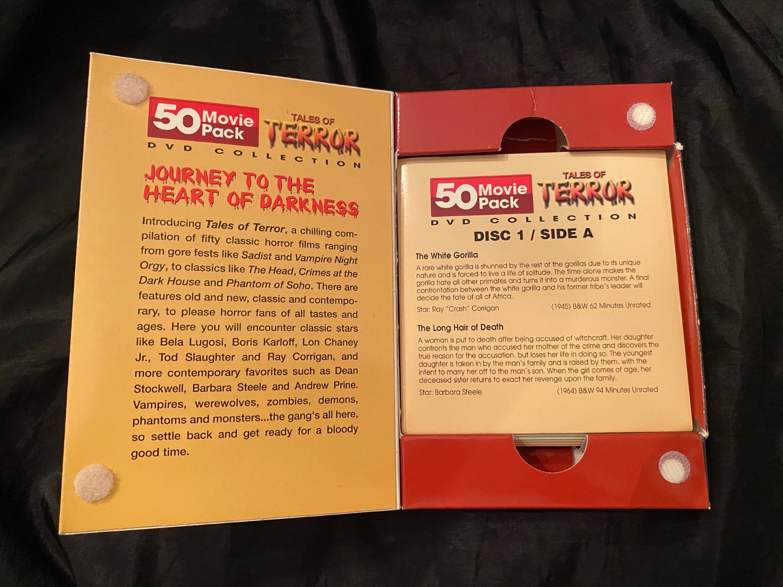 TalesOfTerror 50 Movie Pack Bela Lugosi/Lon Chaney, Jr./John Agar/Barbara Steele