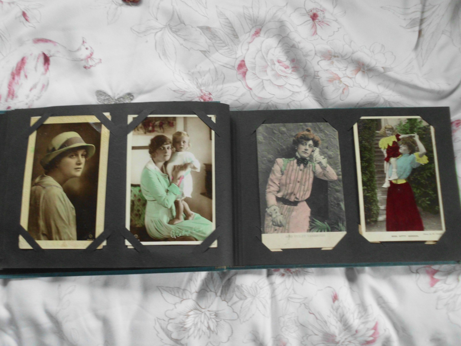 OLD SCREEN STARS PHOTO ALBUM with VARIETY STARS MALE FEMALE inc VESTA TILLEY