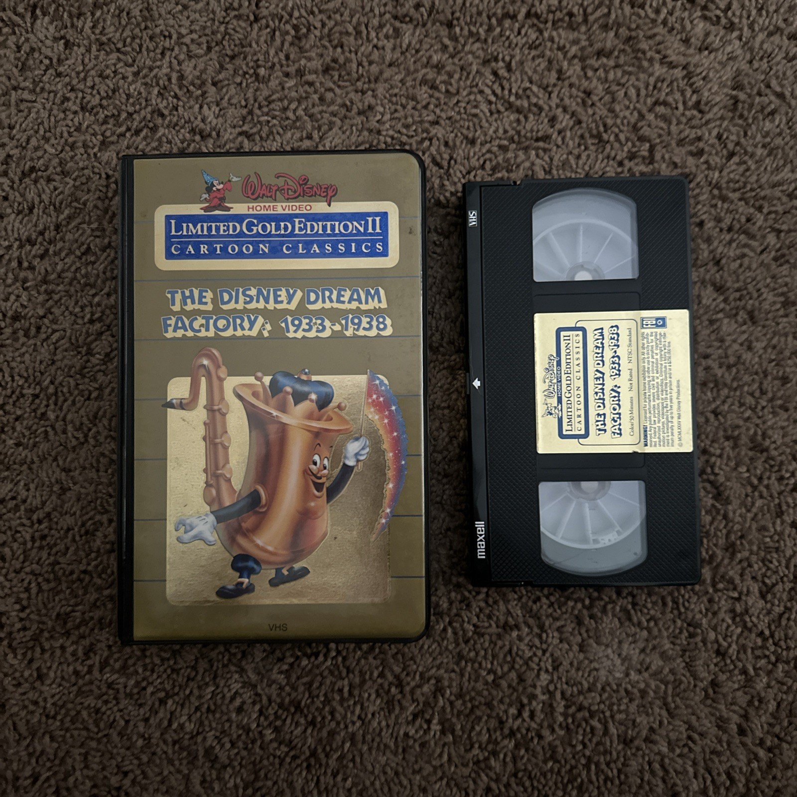 Walt Disney The Disney Dream Factory VHS 1933–1938 Gold Edition II Vintage