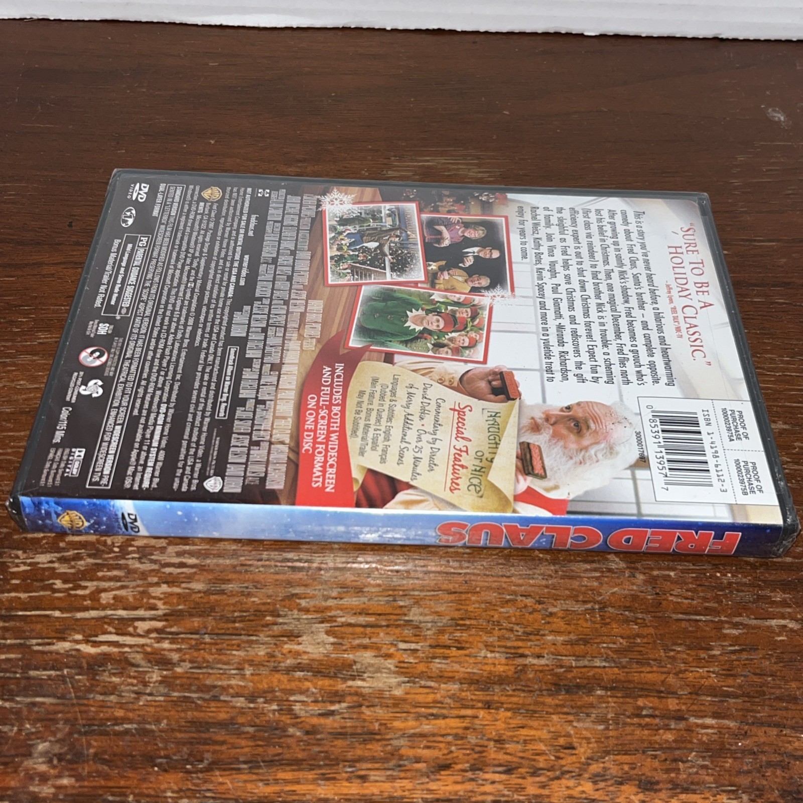 Fred Claus (DVD, 2008) Vince Vaughn Paul Giamatti NEW Sealed – Christmas Comedy