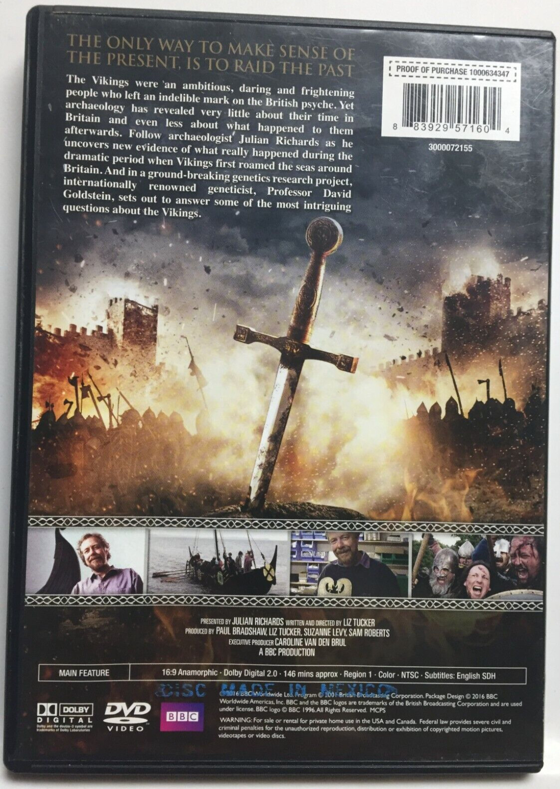 BBC’s Blood of the Vikings: First Blood (DVD,2017,Unrated,Widescreen) MINT!