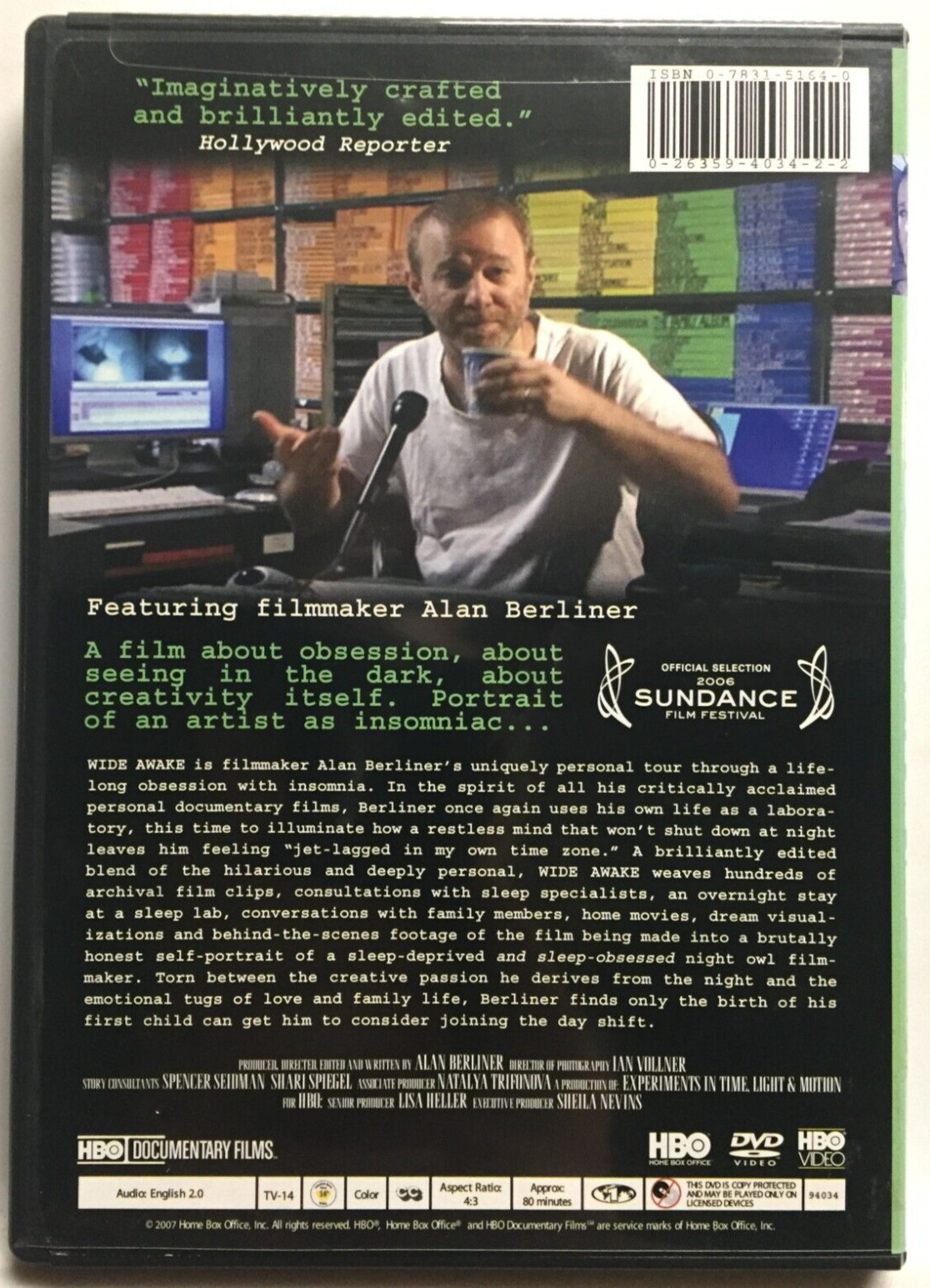 Wide Awake [2006](DVD,2007,Unrated) Alan Berliner,HBO Documentary,Sleep,Insomnia