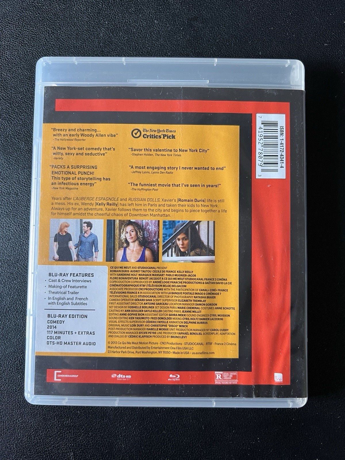 Blu-Ray – Chinese Puzzle – Romain Duris Audrey Tautou Cohen Media Group OOP