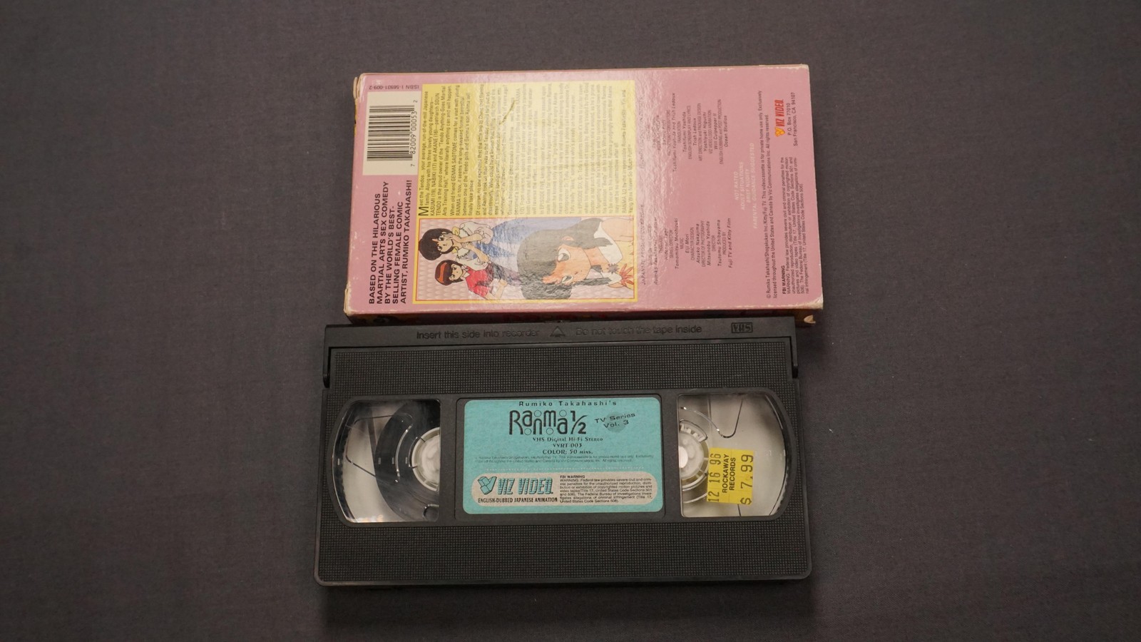 Vintage Ranma 1/2 TV Series Vol 1-3 5 6 VHS Lot English Dub Anime Japan Viz