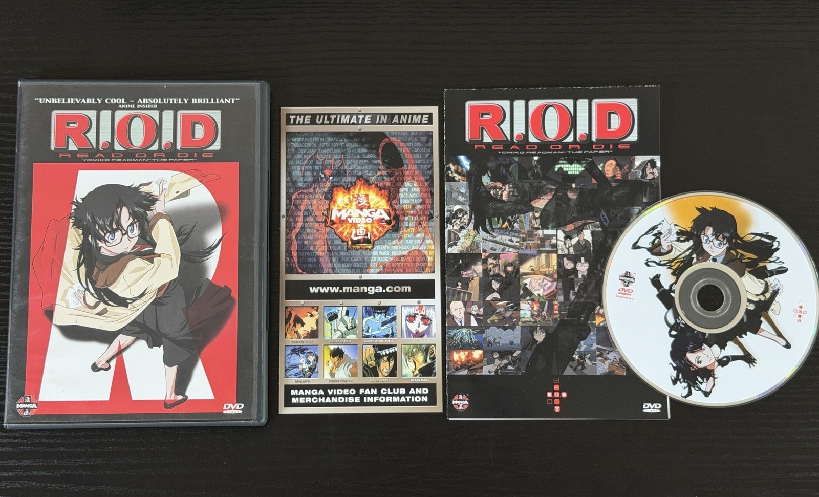 R.O.D Read Or Die (DVD, 2003) Anime, Manga Entertainment Tested – Free Shipping