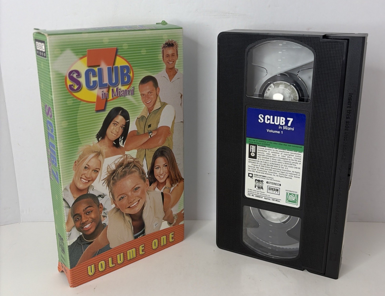 S Club 7 in Miami Volume 1 VHS Tape 1999 w/Slipcase PLAY TESTED BBC Video FOX