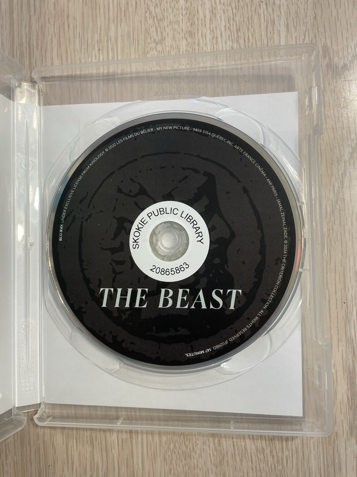 THE BEAST DVD MOVIE 2022 plays great LEA SEYDOUX GEORGE MACKAY SCI-FI DRAMA