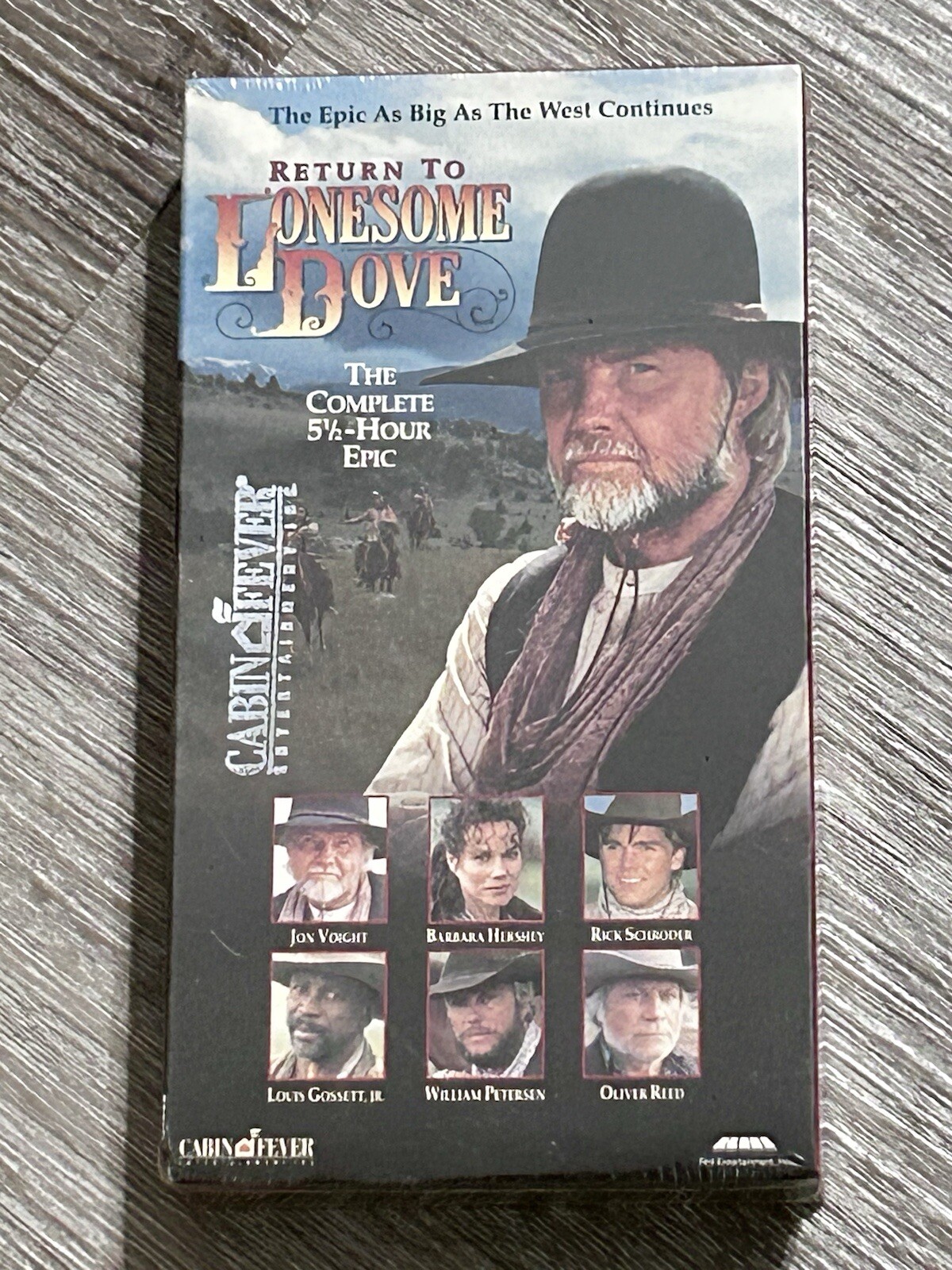 Return To Lonesome Dove: Cabin Fever 1993 VHS Tape 5 1/2 Hour Parts 1-4 Sealed