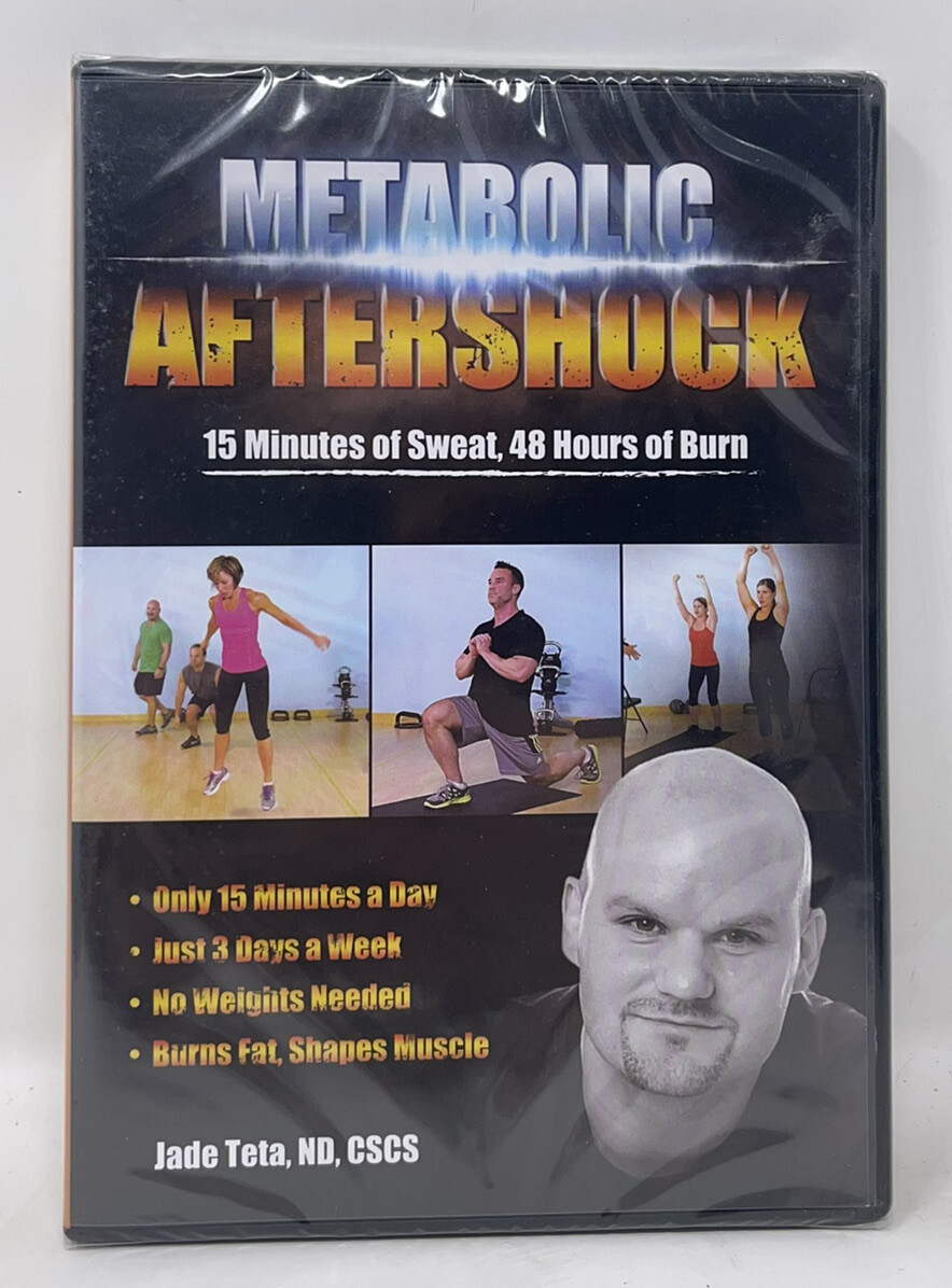 Metabolic Aftershock: 15 Minutes of Sweat 48 Hours of Burn DVD Set Dr. Jade Teta